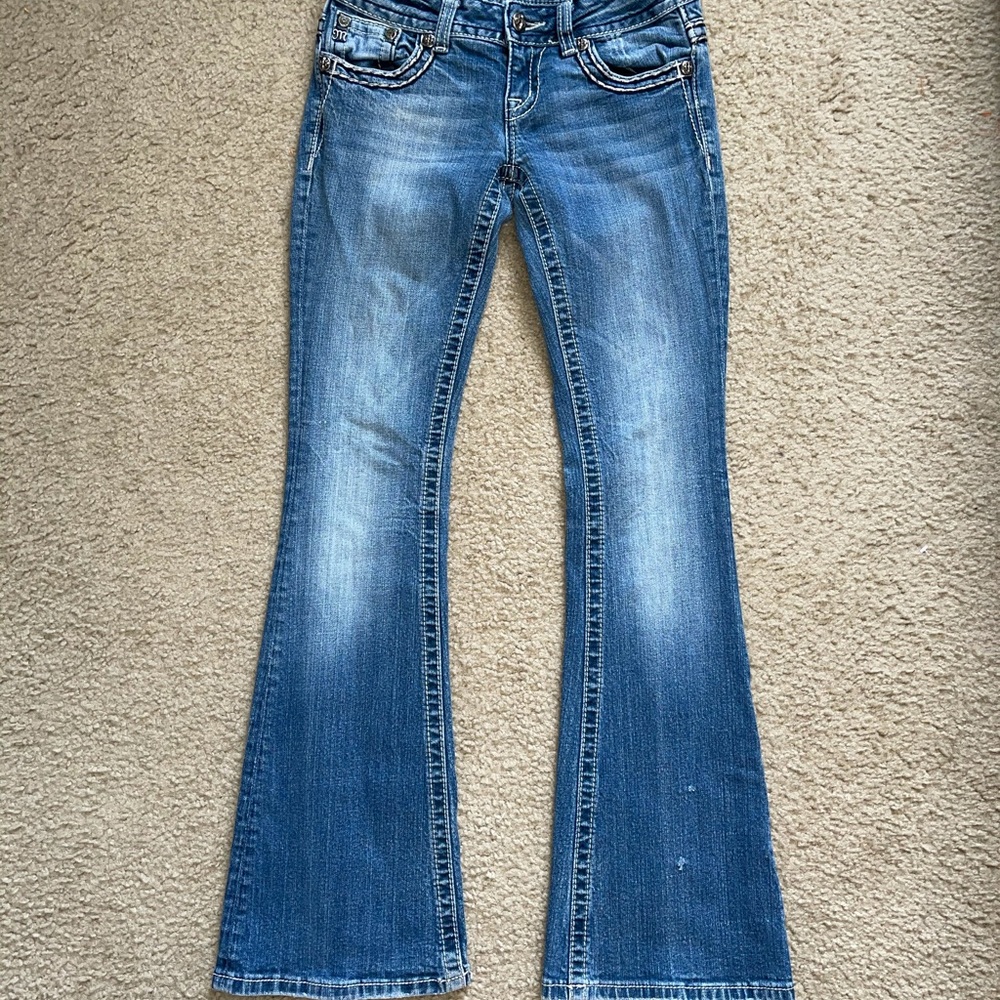 Miss Me Flare Leg Jeans - Picture 2 of 7